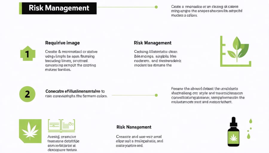 Visual diagram of CBD business compliance and risk management framework